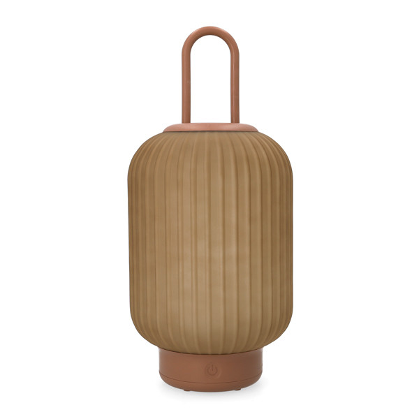 Oplaadbare lantaarn | 33 cm | 3000-6000K | Dimbaar | IP44 | Glas | Terracotta LCO00630 - 1