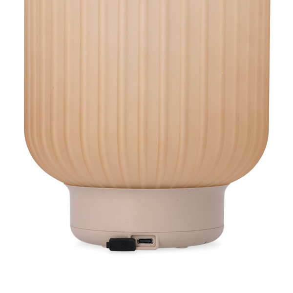Oplaadbare lantaarn | 33 cm | 3000-6000K | Dimbaar | IP44 | Glas | Zand LCO00629 - 2