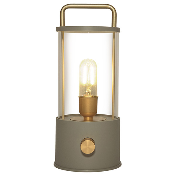 Oplaadbare lantaarn modern | 25 cm | 3000-6000K | Dimbaar | IP44 | Olijf Groen LCO00625 - 1