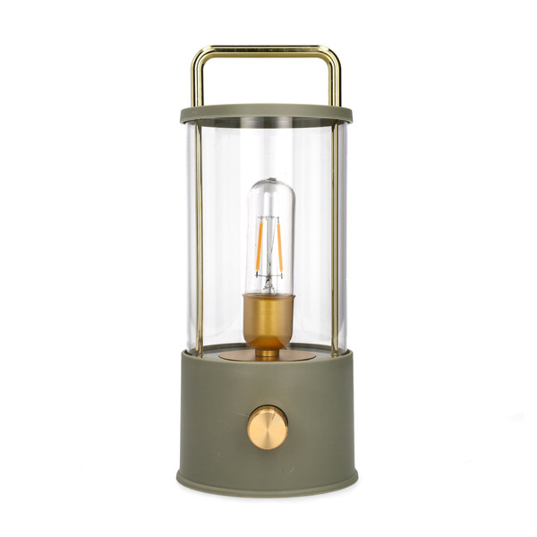 Oplaadbare lantaarn modern | 25 cm | 3000-6000K | Dimbaar | IP44 | Olijf Groen LCO00625 - 1