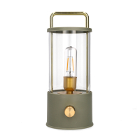 Oplaadbare lantaarn modern | 25 cm | 3000-6000K | Dimbaar | IP44 | Olijf Groen LCO00625
