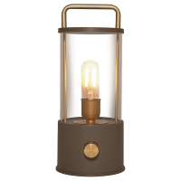 Oplaadbare lantaarn modern | 25 cm | 3000-6000K | Dimbaar | IP44 | Taupe LCO00623