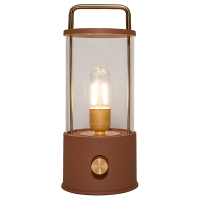 Oplaadbare lantaarn modern | 25 cm | 3000-6000K | Dimbaar | IP44 | Terracotta LCO00626