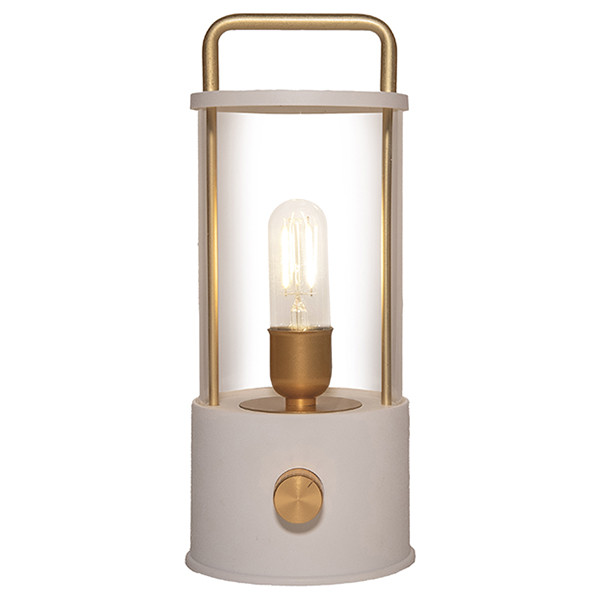 Oplaadbare lantaarn modern | 25 cm | 3000-6000K | Dimbaar | IP44 | Wit LCO00622 - 1