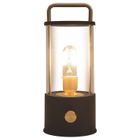 Oplaadbare lantaarn modern | 25 cm | 3000-6000K | Dimbaar | IP44 | Zwart LCO00621