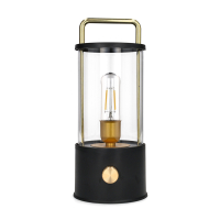 Oplaadbare lantaarn modern | 25 cm | 3000-6000K | Dimbaar | IP44 | Zwart LCO00621