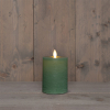 Oplaadbare led kaars 7,5 x 10 cm | Jade Groen | Bewegende vlam