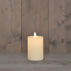 Oplaadbare led kaars 7,5 x 10 cm | Wit | Bewegende vlam