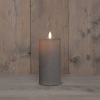 Oplaadbare led kaars 7,5 x 15 cm | Taupe | Bewegende vlam