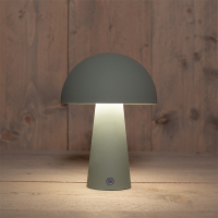 Anna Collection Oplaadbare tafellamp | 21 cm | 3000-6000K | Rond | Dimbaar | IP44 | Olijfgroen  LCO00415