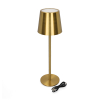 Oplaadbare tafellamp | 27.5 cm | 3000-6000K | Dimbaar | IP44 | Goud LCO00490 - 3