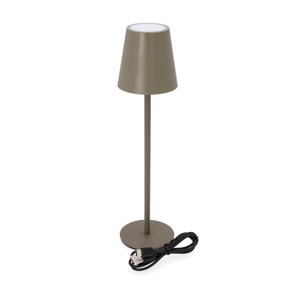 Oplaadbare tafellamp | 27.5 cm | 3000-6000K | Dimbaar | IP44 | Taupe LCO00616 - 3