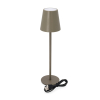 Oplaadbare tafellamp | 27.5 cm | 3000-6000K | Dimbaar | IP44 | Taupe LCO00616 - 3