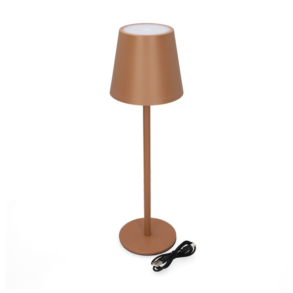 Oplaadbare tafellamp | 27.5 cm | 3000-6000K | Dimbaar | IP44 | Terracotta LCO00606 - 3