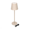 Oplaadbare tafellamp | 27.5 cm | 3000-6000K | Dimbaar | IP44 | Zandkleur LCO00402 - 3