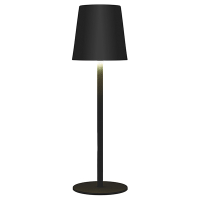 Oplaadbare tafellamp | 27.5 cm | 3000-6000K | Dimbaar | IP44 | Zwart LCO00614