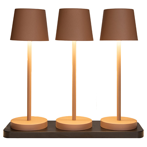 Oplaadbare tafellamp | 27.5 cm | 3000-6000K | Incl. oplaadstation | IP44 | 3 stuks | Terra LCO00636 - 1