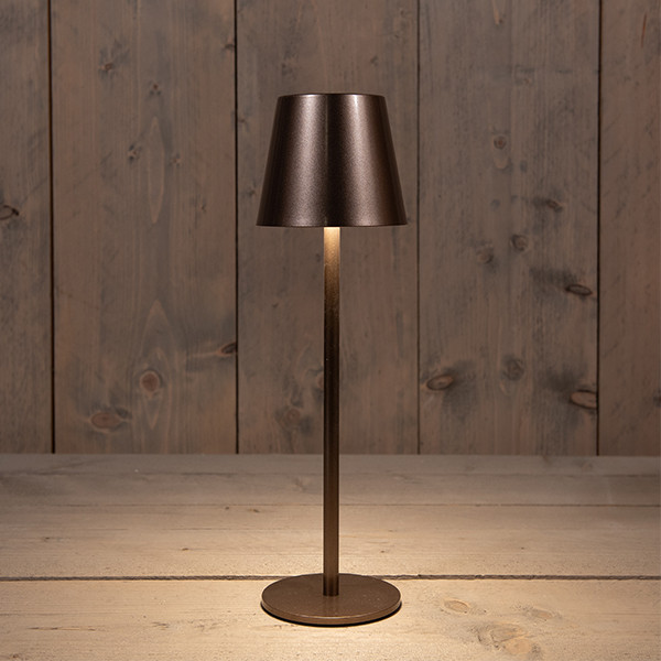 Oplaadbare tafellamp | 36.5 cm | 3000-6000K | Dimbaar | IP44 | Brons LCO00485 - 1