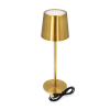 Oplaadbare tafellamp | 36.5 cm | 3000-6000K | Dimbaar | IP44 | Goud LCO00486 - 3