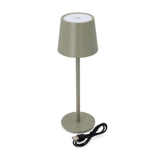 Oplaadbare tafellamp | 36.5 cm | 3000-6000K | Dimbaar | IP44 | Olijfgroen LCO00410 - 3