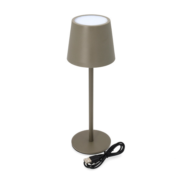 Oplaadbare tafellamp | 36.5 cm | 3000-6000K | Dimbaar | IP44 | Taupe LCO00406 - 3