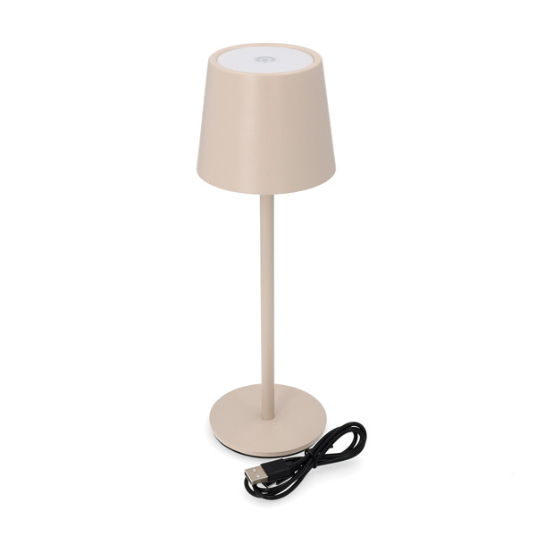 Oplaadbare tafellamp | 36.5 cm | 3000-6000K | Dimbaar | IP44 | Zandkleur LCO00409 - 3