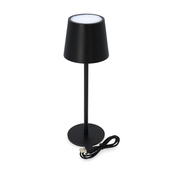 Oplaadbare tafellamp | 36.5 cm | 3000-6000K | Dimbaar | IP44 | Zwart LCO00404 - 3