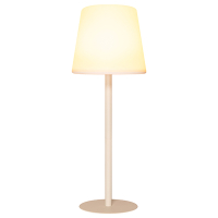 Oplaadbare tafellamp | 39 cm | RGB + 2700K | Dimbaar | IP44 | Zandkleur LCO00599