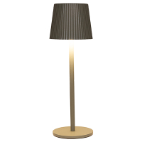 Oplaadbare tafellamp | Ribbel | 27.5 cm | 3000-6000K | Dimbaar | IP44 | Mat Olijf Groen LCO00612