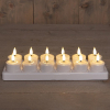 Oplaadbare waxinelichtjes 4 x 2.3 cm | Wit | 3D vlam | Startset | 12 stuks LCO00597 - 1