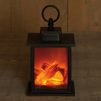Sfeerhaard op batterijen | 18,5 x 12 x 12 cm | Zwart LCO00857