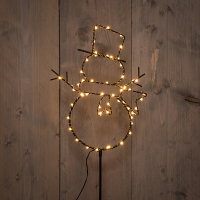 Anna Collection Sneeuwpop op tuinsteker | 100 cm | 56 leds | warm wit  LCO00190
