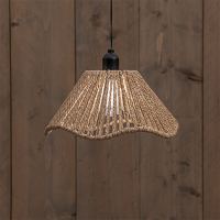 Anna Collection Solar Hanglamp | Naturel | 25 x 12 cm | 3 meter snoer met clip | IP44  LCO00459