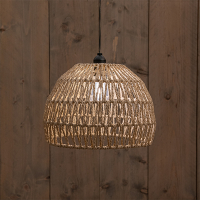 Anna Collection Solar Hanglamp | Naturel | 26 x 19 cm | 3 meter snoer met clip | IP44  LCO00461