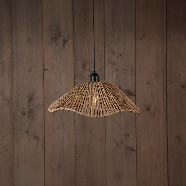 Anna Collection Solar Hanglamp | Naturel | 30 x 10 cm | 3 meter snoer met clip | IP44  LCO00460 - 1