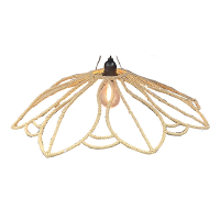 Solar Hanglamp | Naturel | 55 x 10 cm | 3 meter snoer met clip | IP44 LCO00663