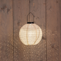 Solar lampion | Marrakesh | Ø 25.5 cm | Zandkleur | IP44 LCO00455