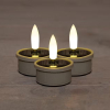 Solar waxinelichtjes voor buiten | 3 stuks | 3D vlam | Zand LCO00640 - 1