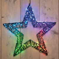 Ster | Metaal | 56 x 5 cm | 220 LED | RGB | Afstandsbediening LCO00745