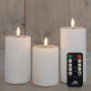Stompkaars rustiek | 15 x 7,5 cm | 3x | Wit | Binnen LCO00924 - 1