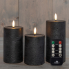 Stompkaars rustiek | 15 x 7,5 cm | 3x | Zwart | Binnen LCO00936 - 1