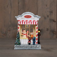 Waterlantaarn | Snoepwinkel met glitterwater | 3x AA | 22 cm | Warm wit LCO00512