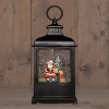 Waterlantaarn op batterijen | Kerstman | Glitterwater | 12.5 x 8 x 27 cm | Warm wit LCO00836 - 1