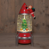 Waterlantaarn op batterijen | Raket | Glitterwater | 12 x 11 x 27.5 cm | Rood LCO00824 - 1