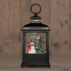 Waterlantaarn op batterijen | Sneeuwpop | Glitterwater | 12.5 x 27 cm | Warm wit LCO00837 - 1