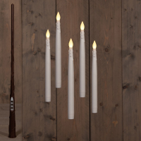 Anna Collection Zwevende kaarsen op batterijen | 28.5 cm | Warm wit | Inclusief toverstok | 5 stuks  LCO00334