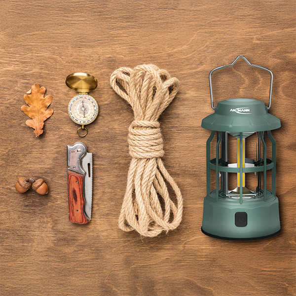 Ansmann Campinglamp | 3x AA | 270 lumen | IP20 | Groen LAN00104 - 6