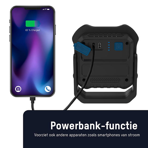 Ansmann LED bouwlamp draagbaar | Houdmagneet | 2000 lumen | IPX4 LAN00121 - 6