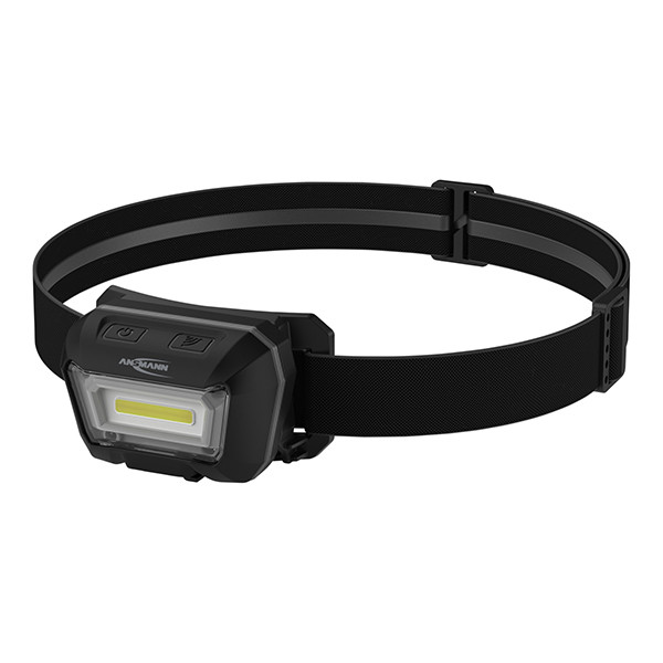 Ansmann LED hoofdlamp  | USB-C | 300 lumen | IP65 | Zwart  LAN00085 - 1