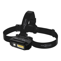 Ansmann LED hoofdlamp | USB-C | 800 lumen | IP54 | Zwart  LAN00086